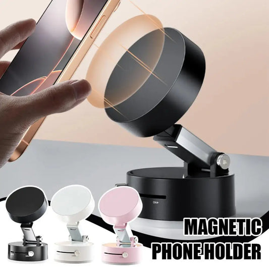 Magnetic phone holder.