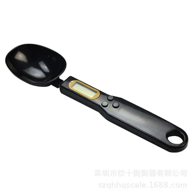 Black digital measuring spoon.