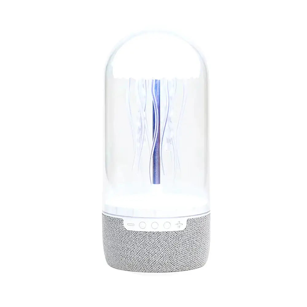 Jellyfish-themed lamp with speaker base.