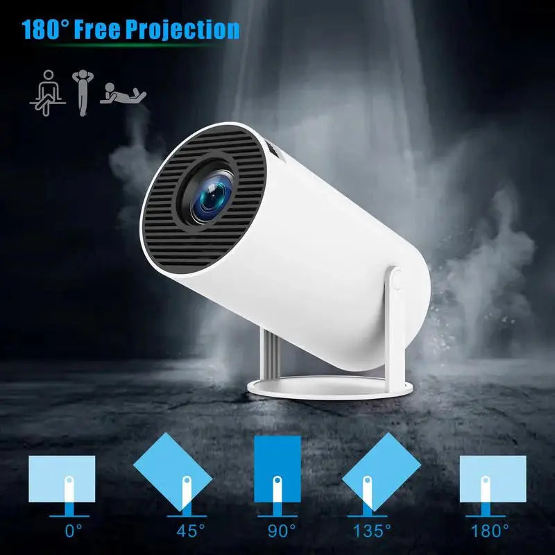 White cylindrical projector.